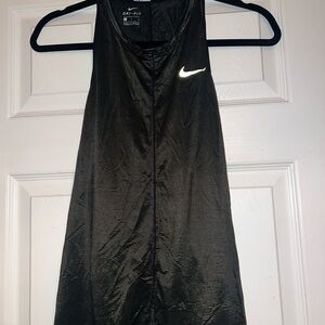 Nike black and gold striped tank top